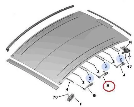 PLURIEL/INTERSLIDE FÜHRUNGSSATZ LINKS / SIEHE 8401HV