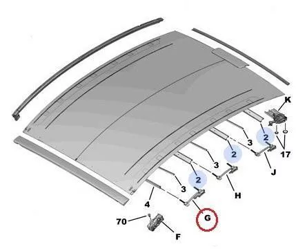 PLURIEL/INTERSLIDE FÜHRUNGSSATZ LINKS / SIEHE 8401HV