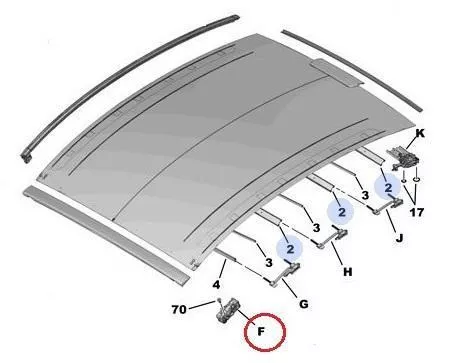PLURIEL/INTERSLIDE FÜHRUNGSSATZ LINKS / SIEHE 8401HV