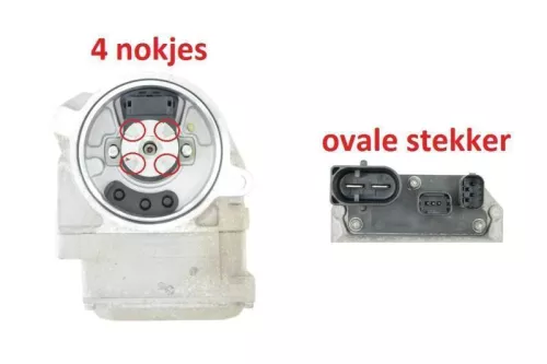Loser Motor/ 4 Nocken/ + und - 1 ovaler Stecker/ JTEKT